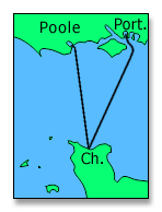 Ferry routes: Poole / Portsmouth - Cherbourg